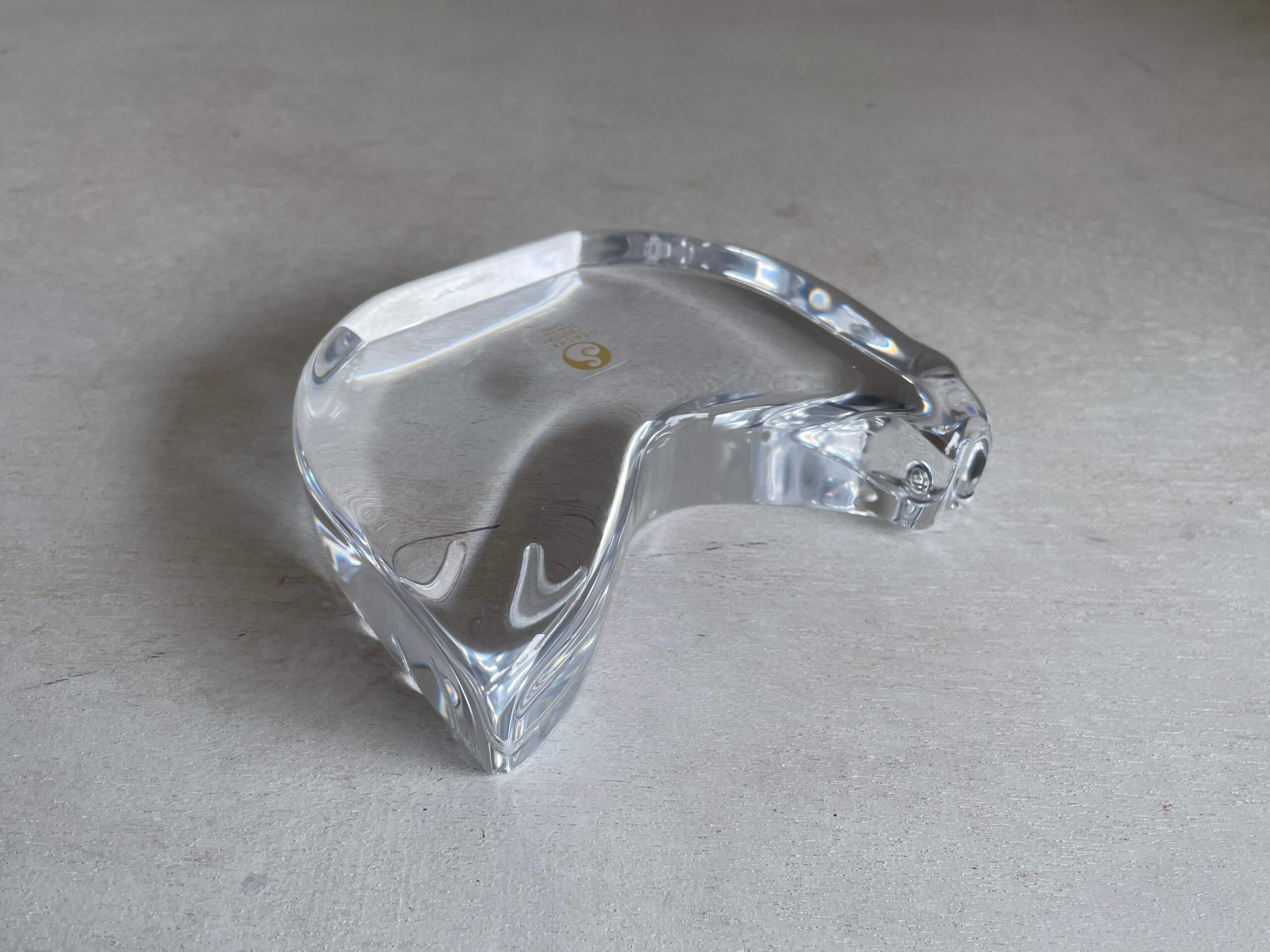 No.10545「ササキガラスのアニマルオブジェ〈トリ〉：竹内伝治 デザイン」幅12cm
